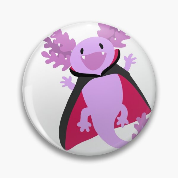Item preview, Halloween axolotl: vampire axolotl designed and sold by scribbli.