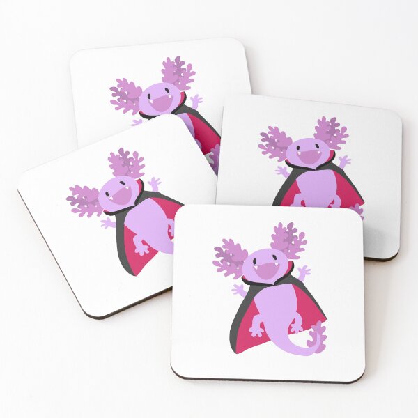 Item preview, Halloween axolotl: vampire axolotl designed and sold by scribbli.