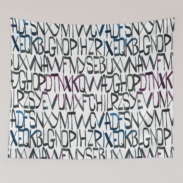 Item preview, watercolor letters designed and sold by YlanaOm.