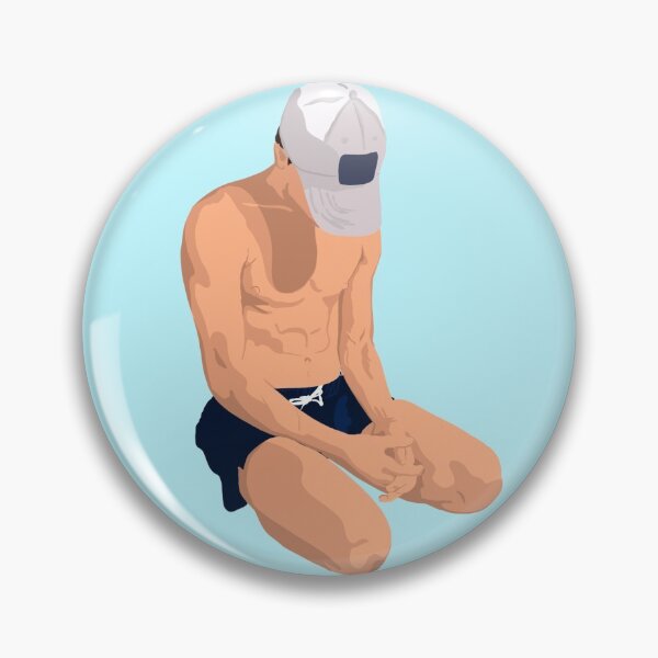 Item preview, Blue Gay Boy sitting at the beach, could be sad? designed and sold by DriftwoodDesign.