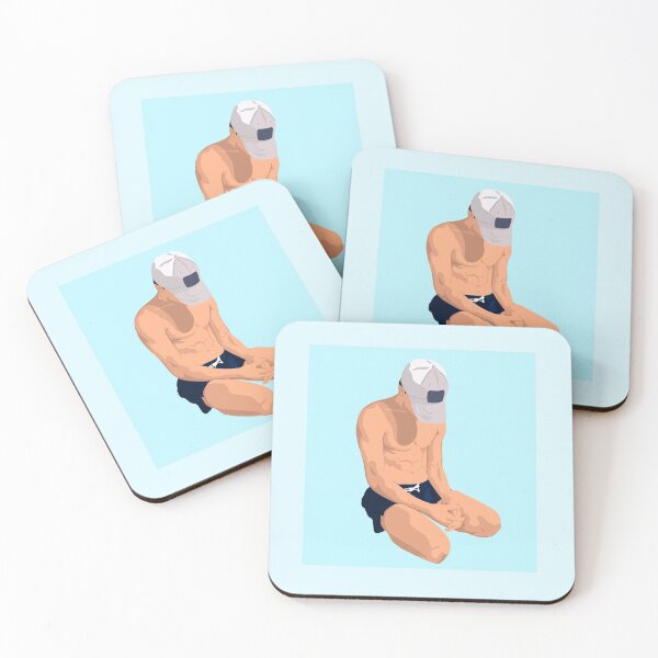 Item preview, Blue Gay Boy sitting at the beach, could be sad? designed and sold by DriftwoodDesign.
