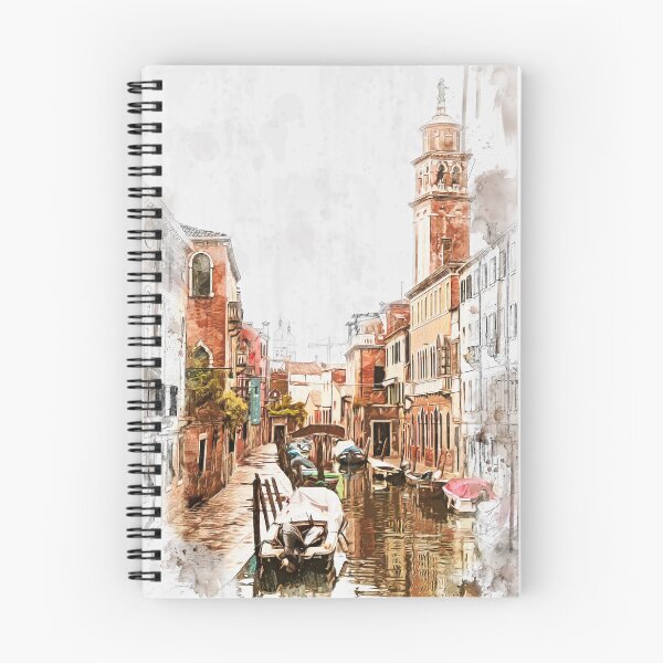 Item preview, Venice unique city in watercolor style designed and sold by ritadilalla.