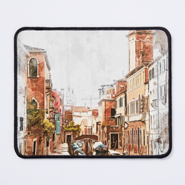 Item preview, Venice unique city in watercolor style designed and sold by ritadilalla.