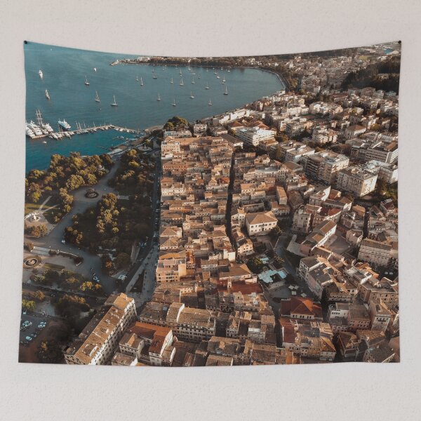 Item preview, Corfu Greece - Old town from above designed and sold by DRONY.