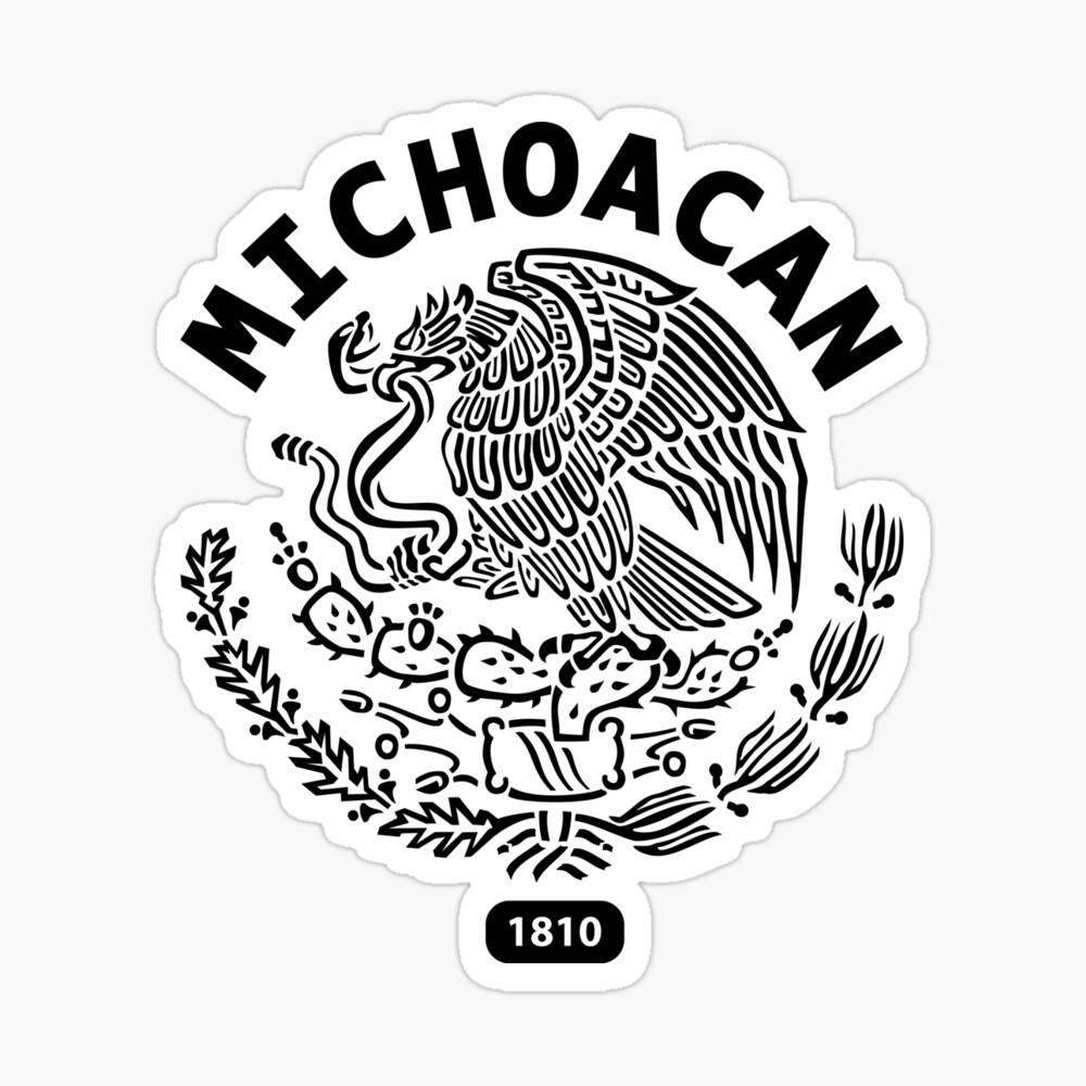 QUE VIVA MI TIERRA MICHOACAN DESIGN Sticker for Sale by Ulises3