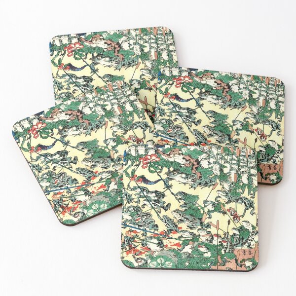 Item preview, Japanese Battle of the Frogs designed and sold by TheWitchsWolf.