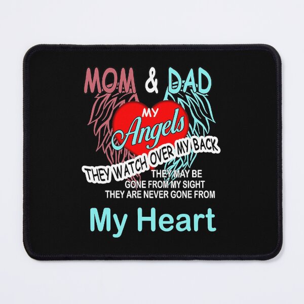 Item preview, Mom & Dad My Angels They Watch Over My Back Gifts designed and sold by ZoejaneTa.