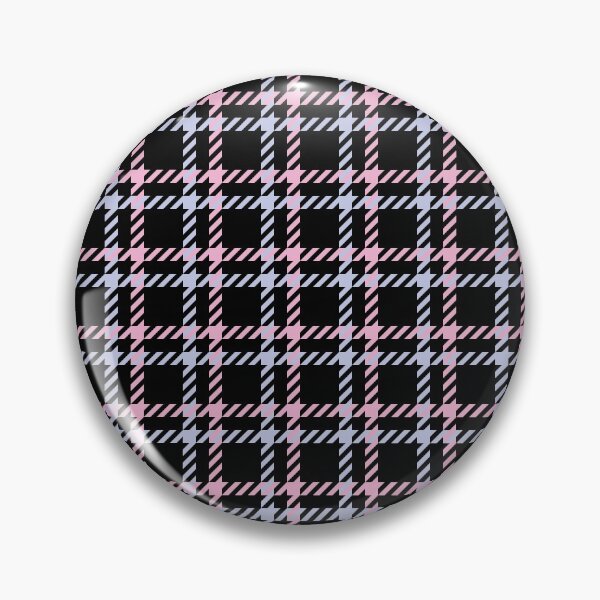 Item preview, Black Check Square with a Hint of Pink and Blue Pattern designed and sold by Moyanana.