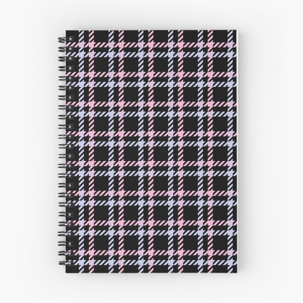 Item preview, Black Check Square with a Hint of Pink and Blue Pattern designed and sold by Moyanana.