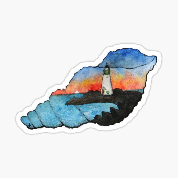 The Sea | Aquarell Sticker
