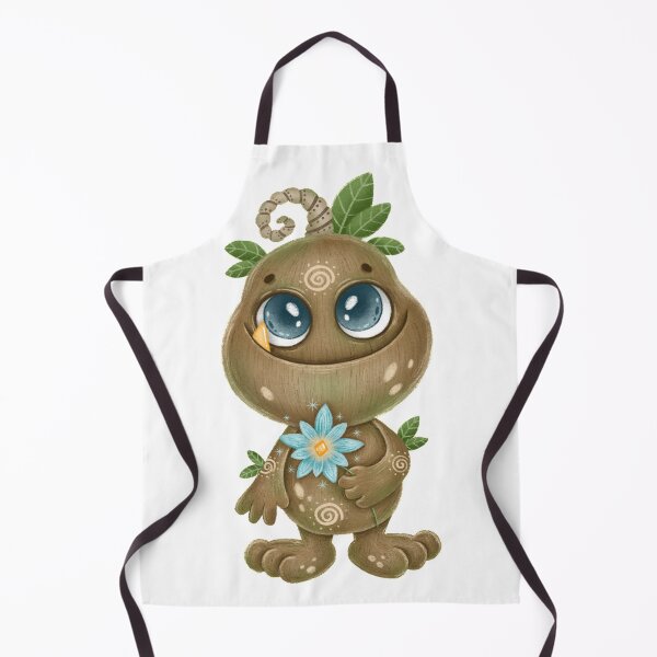 Item preview, Minimal Aesthetic Cute Kawaii Plant Monster Holding Flower In His Hand-Cute Boho Little Plant Monster designed and sold by Red-ElYoubi.