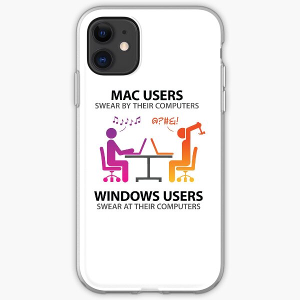 Mac users swear by their computers iPhone Soft Case