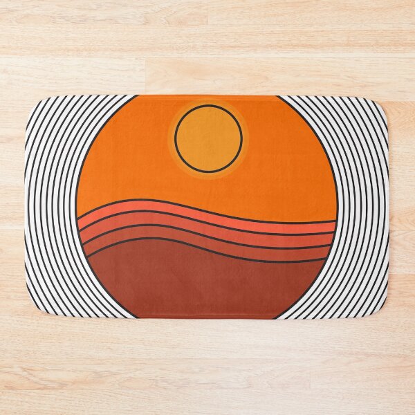 Item preview, Orange Sunset Behind The Mountains designed and sold by TH3--DESIGNER.