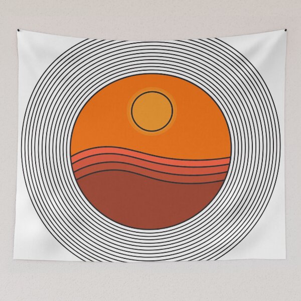 Item preview, Orange Sunset Behind The Mountains designed and sold by TH3--DESIGNER.