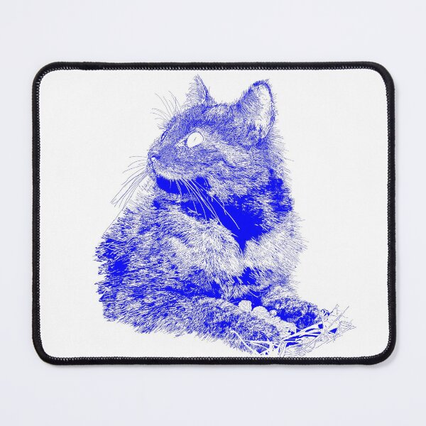 Item preview, Fluffy, drawing blue designed and sold by dnparker.