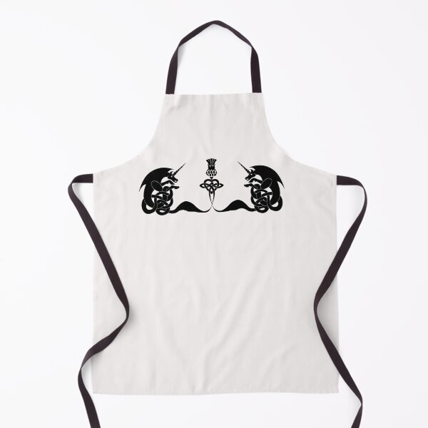 Item preview, Celtic unicorns and thistle silhouette designed and sold by KyttsyKrafts.