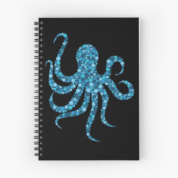 Item preview, Octopus outline from blue dots designed and sold by ClumsyCat.