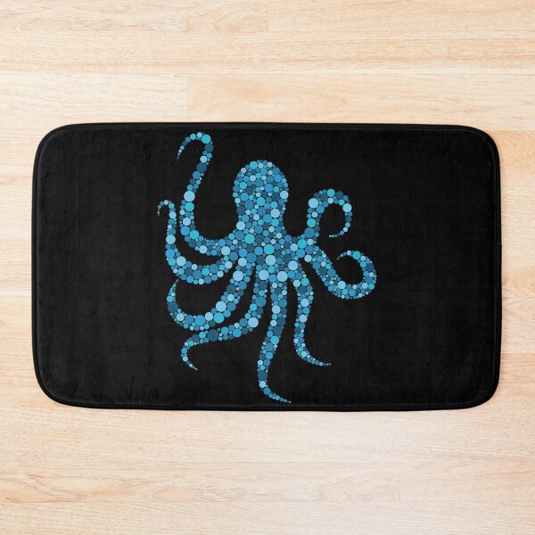 Item preview, Octopus outline from blue dots designed and sold by ClumsyCat.