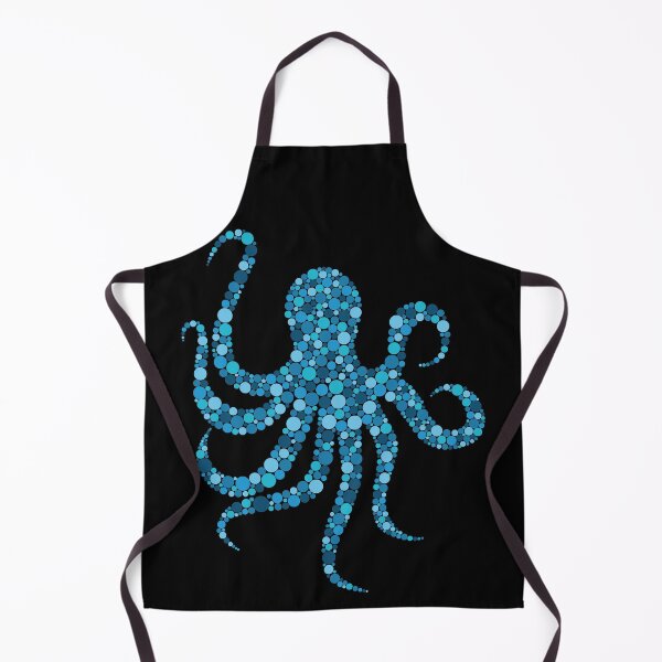 Item preview, Octopus outline from blue dots designed and sold by ClumsyCat.