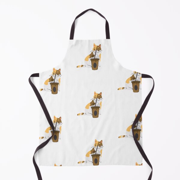 Item preview, Aesthetic cat drinking boba designed and sold by arndesign.