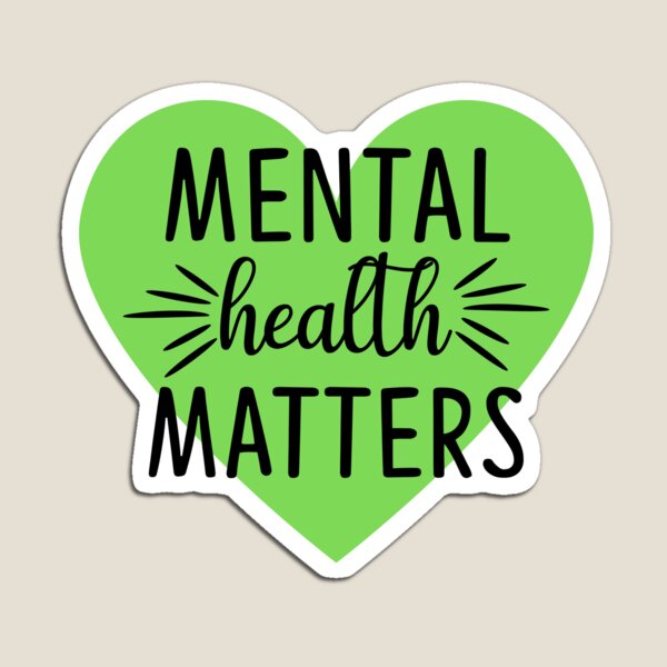 Mental Health Matters Green Ribbon Magnet