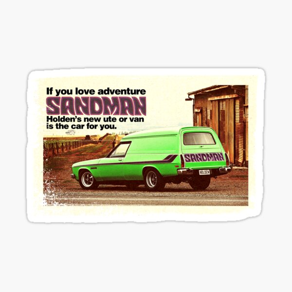 Item preview, Holden Sandman Panel Van - Nostalgic © designed and sold by BlulimeMerch.
