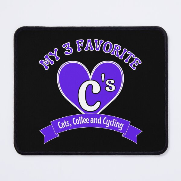 Item preview, My 3 favourite C's. Cats, Coffee and Cycling designed and sold by TheGreenGoat.