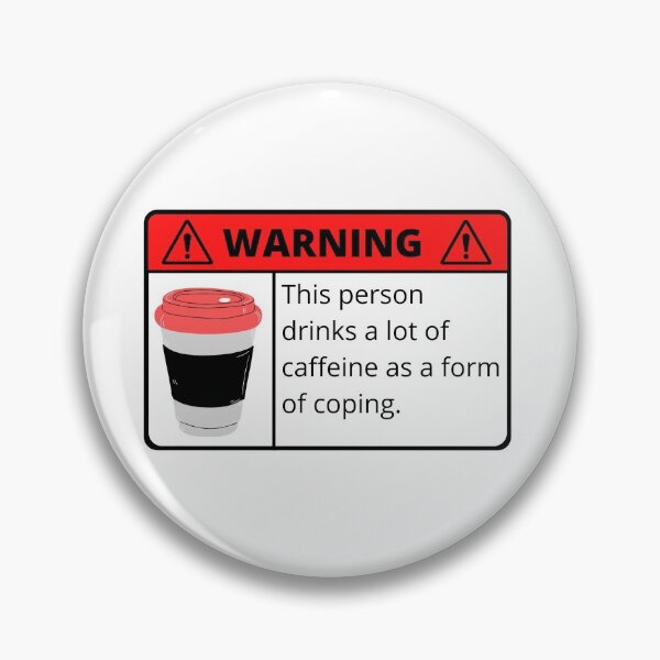 Item preview, Warning Caffeine Addict  designed and sold by MoiraGrace.