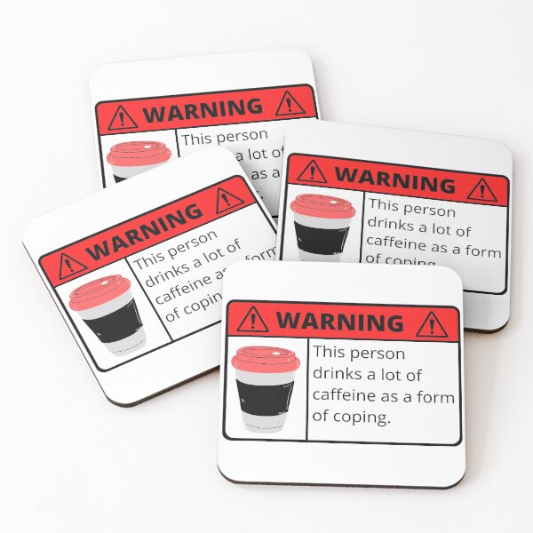 Item preview, Warning Caffeine Addict  designed and sold by MoiraGrace.