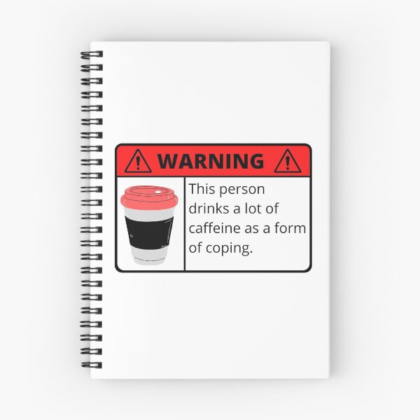 Item preview, Warning Caffeine Addict  designed and sold by MoiraGrace.