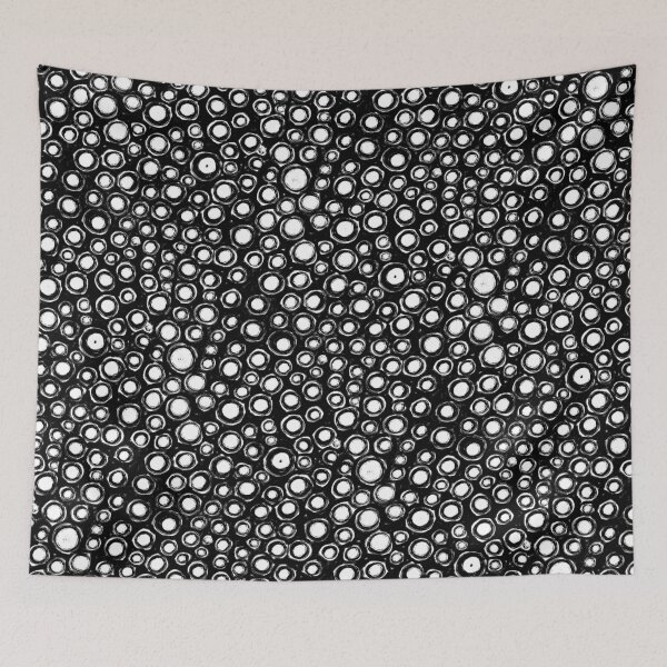 Item preview, Black and White Painted Polka Dots designed and sold by Carrie Stephens.