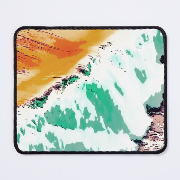 Item preview, Colorful ocean waves designed and sold by Shawa Shop.