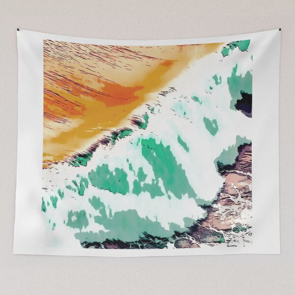 Item preview, Colorful ocean waves designed and sold by Shawa Shop.