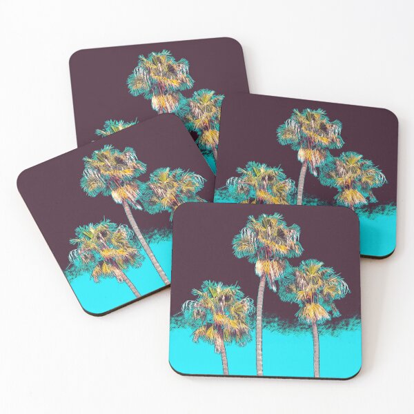 Item preview, Palm Tree Three blue l designed and sold by Shawa Shop.