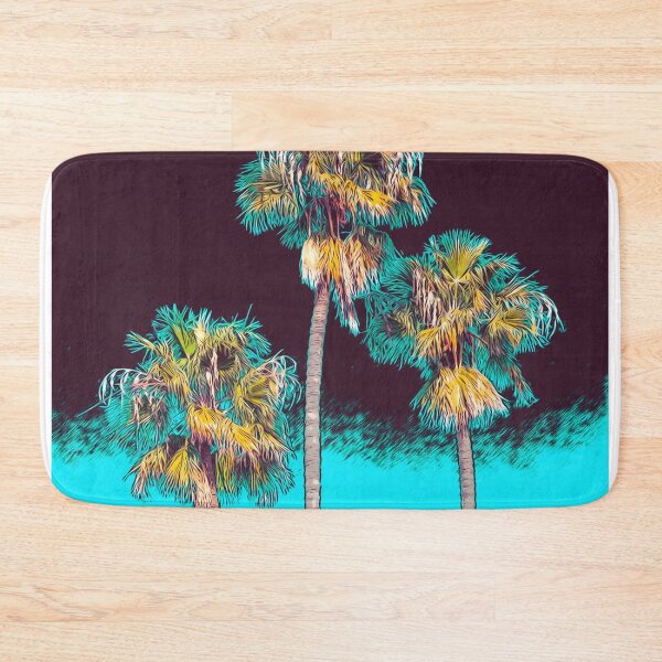 Item preview, Palm Tree Three blue l designed and sold by Shawa Shop.