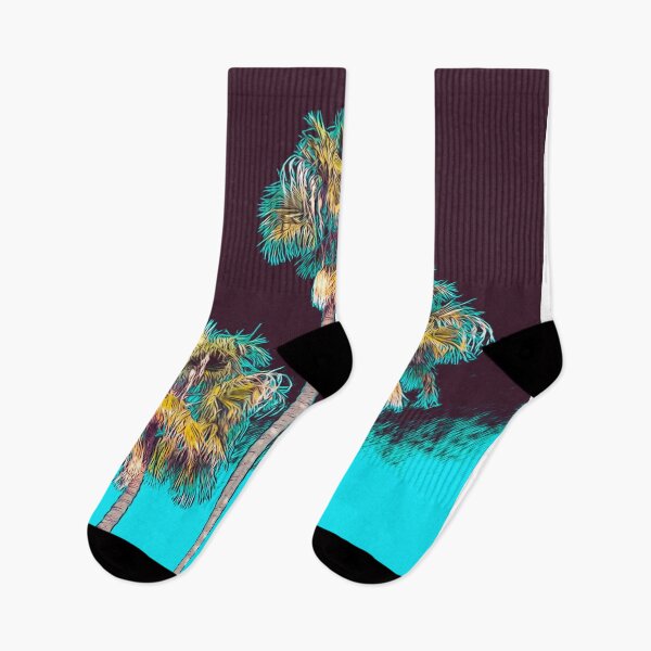 Item preview, Palm Tree Three blue l designed and sold by Shawa Shop.