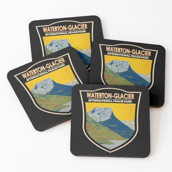 Item preview, Waterton - Glacier International Peace Park Badge designed and sold by KrisSidDesigns.