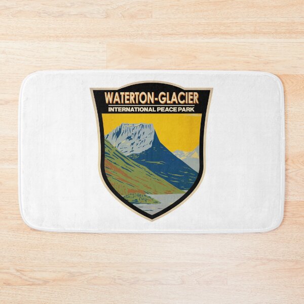 Item preview, Waterton - Glacier International Peace Park Badge designed and sold by KrisSidDesigns.