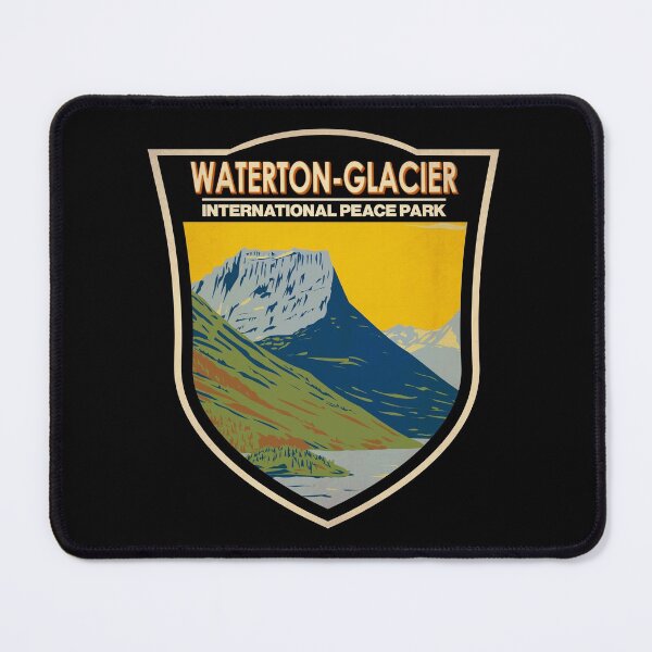 Item preview, Waterton - Glacier International Peace Park Badge designed and sold by KrisSidDesigns.