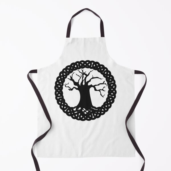 Item preview, Tree of life with celtic knot border in black designed and sold by KyttsyKrafts.