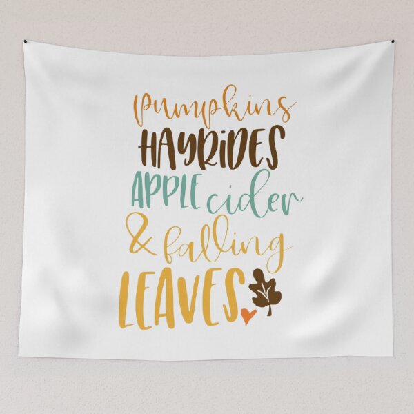 Item preview, Pumpkins Hayrides Appel Cider And Falling Leaves designed and sold by StoreRahhal.