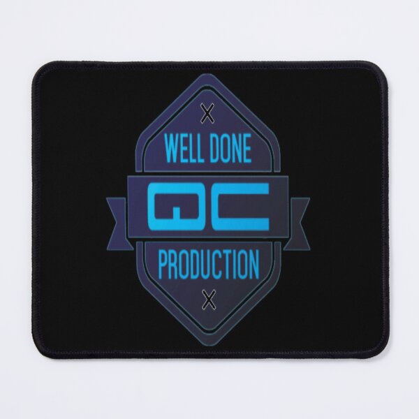 Item preview, WellDone Qc Production Logo Gaming - #1 Blue No Effect designed and sold by Brazz Official.