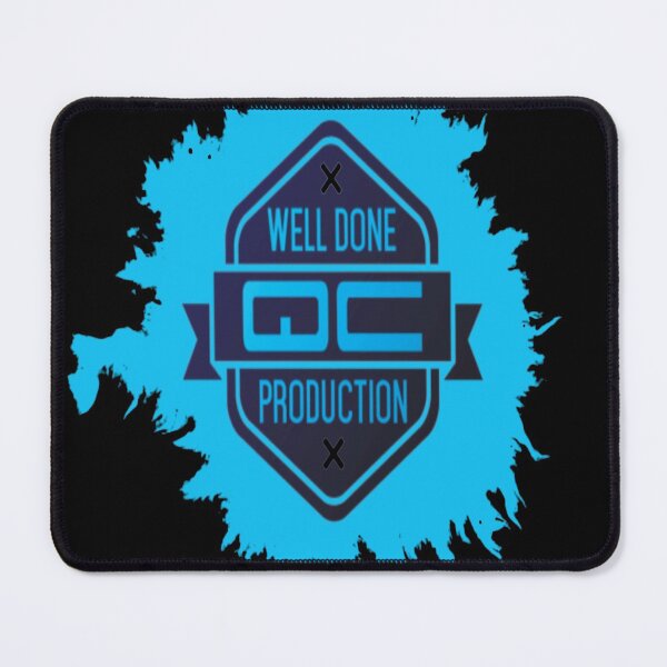 Item preview, WellDone Qc Production Logo Gaming - #1 Blue with Drips designed and sold by Brazz Official.