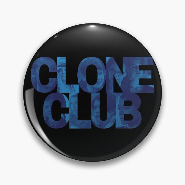 Item preview, Orphan Black Faces - Clone Club Text (Blue Version) designed and sold by rokiyoko.