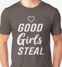 Gute Mädchen stehlen (Softball) Unisex T-Shirt