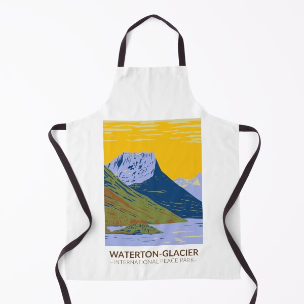 Item preview, Waterton - Glacier International Peace Park Vintage designed and sold by KrisSidDesigns.