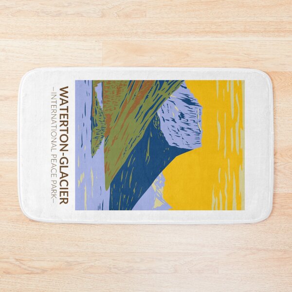 Item preview, Waterton - Glacier International Peace Park Vintage designed and sold by KrisSidDesigns.