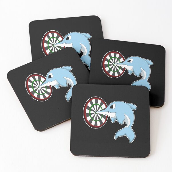 Aperçu de l'œuvre Dolphin at Darts with Dartboard créée et vendue par Snabdesign84.