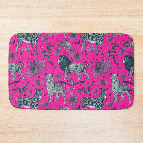 Item preview, Pink Exotic Jungle Print Palm Leaves designed and sold by PrintyBazaar.