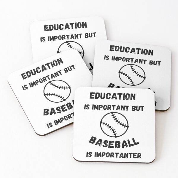 Item preview, Education Is Important But Baseball Is Importanter designed and sold by LuckyKermit.